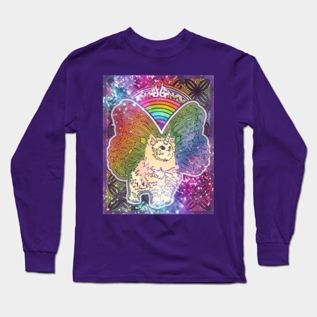 Butterfly Unikitty Long Sleeve T-Shirt by Toni Tees